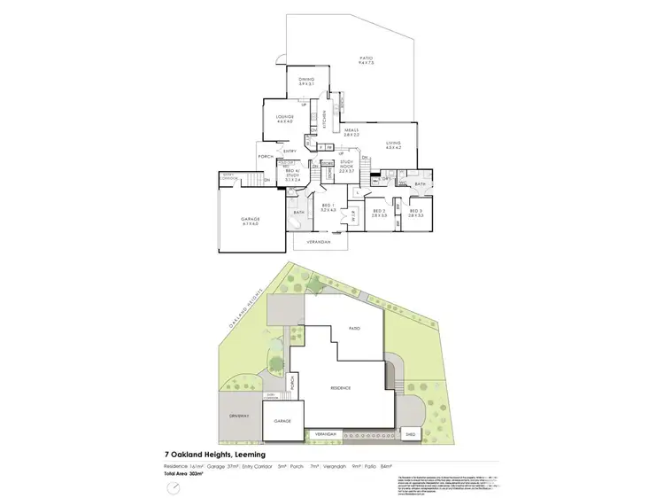 Floorplan of Homely house listing, 7 Oakland Heights, Leeming WA 6149