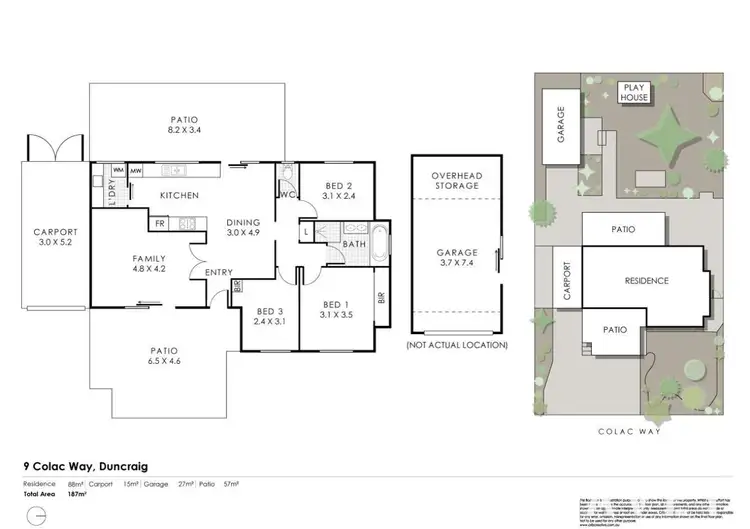 Floorplan of Homely house listing, 9 Colac Way, Duncraig WA 6023