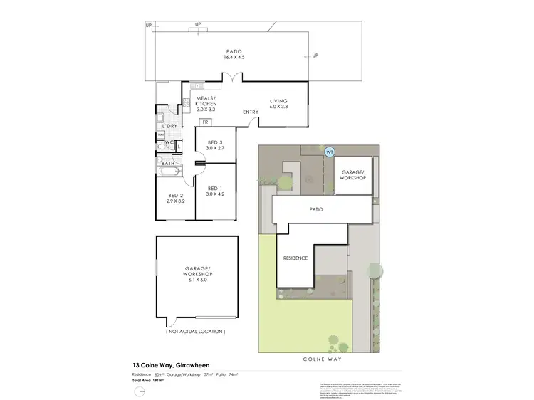 Floorplan of Homely house listing, 13 Colne Way, Girrawheen WA 6064