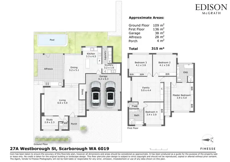 Floorplan of Homely house listing, 27A Westborough Street, Scarborough WA 6019