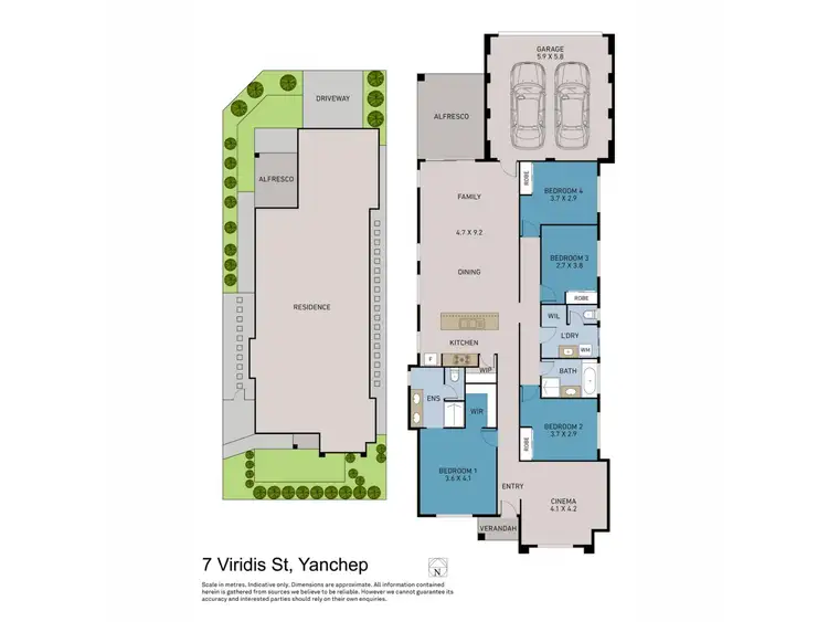 Floorplan of Homely house listing, 7 Viridis Street, Yanchep WA 6035