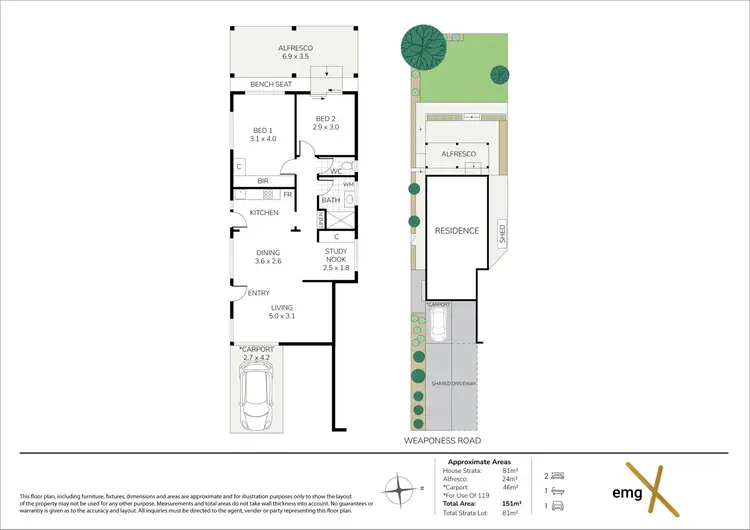 Floorplan of Homely house listing, 119 Weaponess Road, Wembley Downs WA 6019