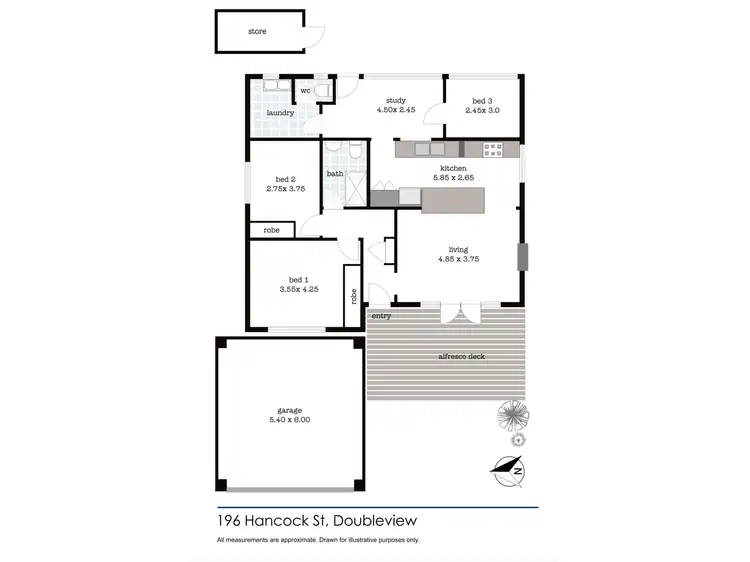 Floorplan of Homely house listing, 196 Hancock Street, Doubleview WA 6018