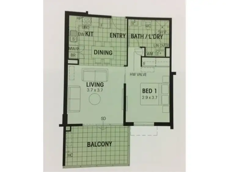 Floorplan of Homely apartment listing, 108/26 Sharpe Ave, Karratha WA 6714