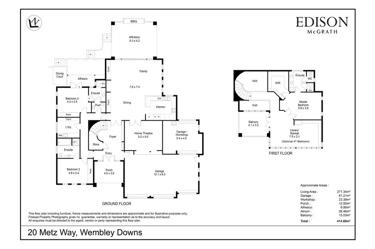 Floorplan of Homely house listing, 20 Metz Way, Wembley Downs WA 6019
