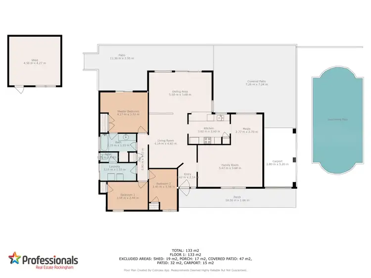 Floorplan of Homely house listing, 1 Portsmouth Place, Waikiki WA 6169