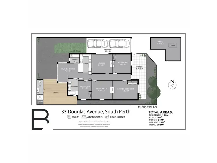Floorplan of Homely house listing, 33 Douglas Avenue, South Perth WA 6151