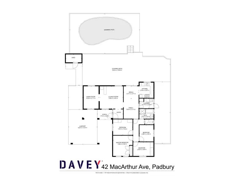 Floorplan of Homely house listing, 42 MacArthur Avenue, Padbury WA 6025