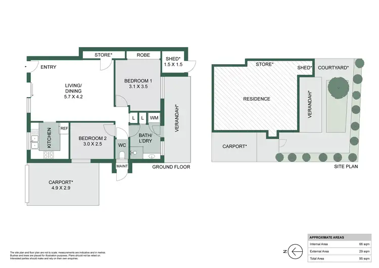Floorplan of Homely unit listing, 2/20 Roscorla Avenue, Yokine WA 6060