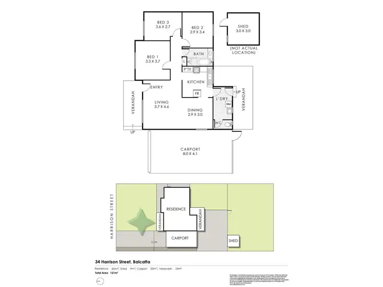 Floorplan of Homely house listing, 34 Harrison Street, Balcatta WA 6021