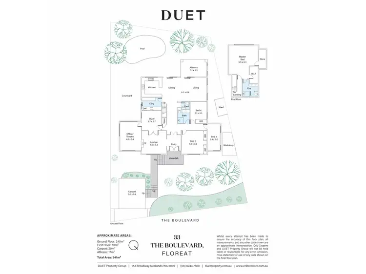 Floorplan of Homely house listing, 33 The Boulevard, Floreat WA 6014