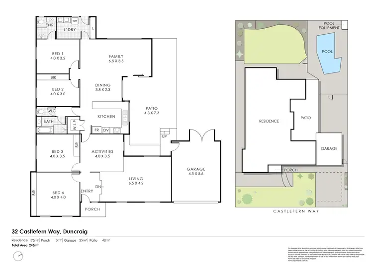 Floorplan of Homely house listing, 32 Castlefern Way, Duncraig WA 6023