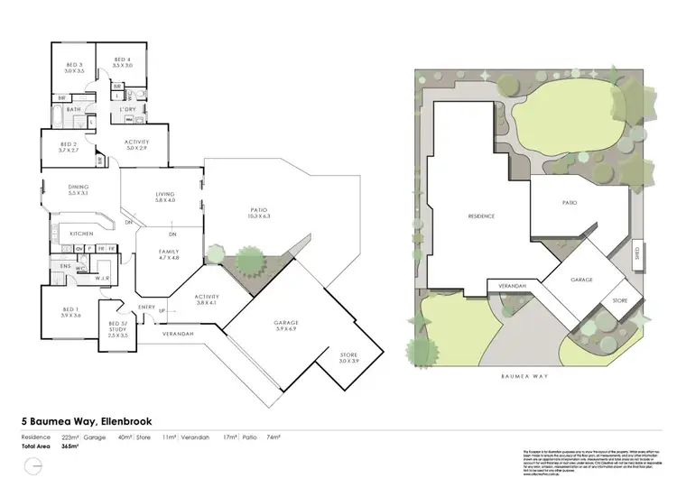 Floorplan of Homely house listing, 5 Baumea Way, Ellenbrook WA 6069