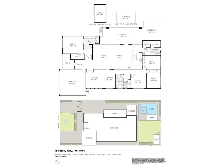 Floorplan of Homely house listing, 15 Ragley Way, The Vines WA 6069