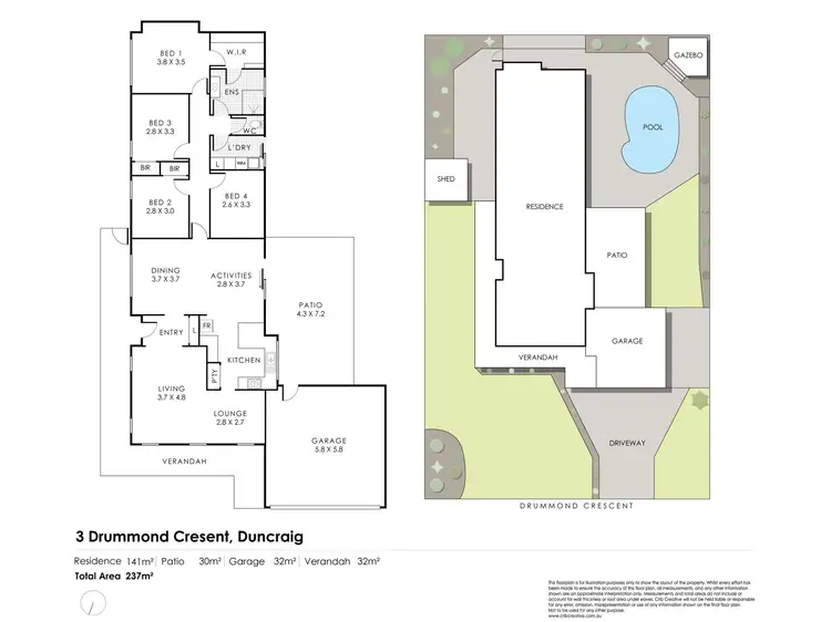 Floorplan of Homely house listing, 3 Drummond Crescent, Duncraig WA 6023