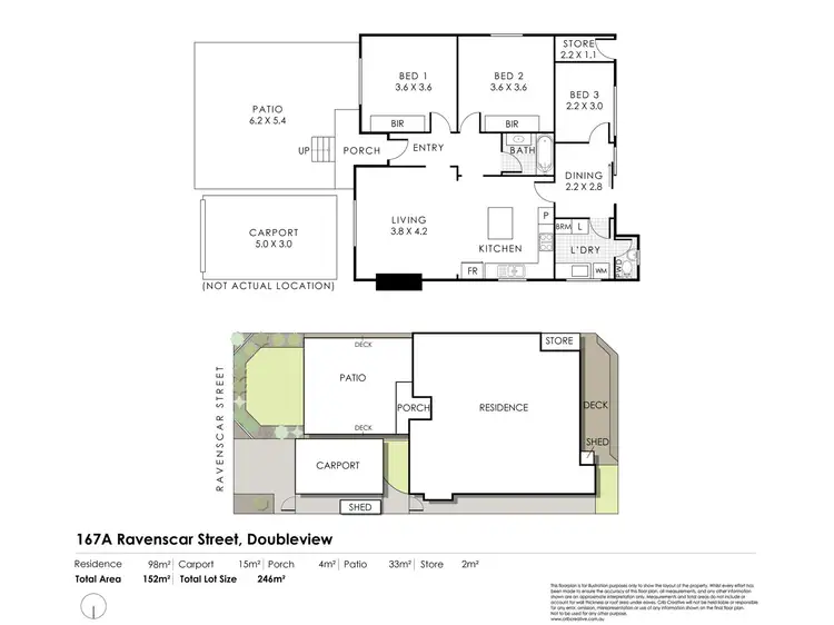 Floorplan of Homely house listing, 167A Ravenscar Street, Doubleview WA 6018