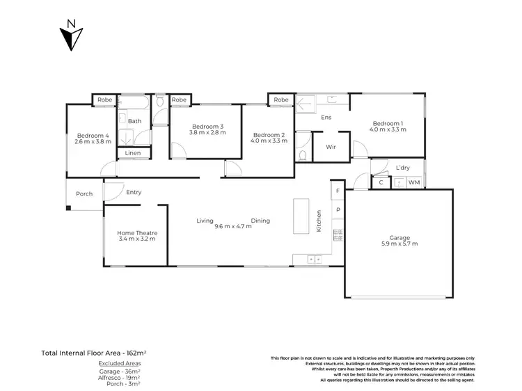 Floorplan of Homely house listing, 2 Nolan Way, Bateman WA 6150