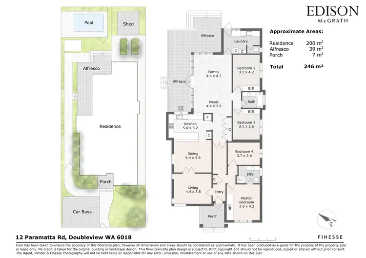 Floorplan of Homely house listing, 12 Paramatta Road, Doubleview WA 6018