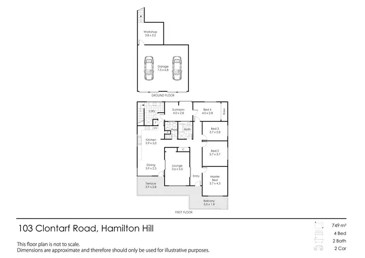 Floorplan of Homely house listing, 103 Clontarf Road, Hamilton Hill WA 6163
