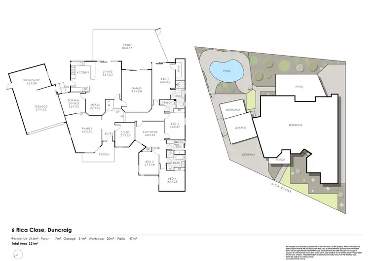 Floorplan of Homely house listing, 6 Rica Close, Duncraig WA 6023