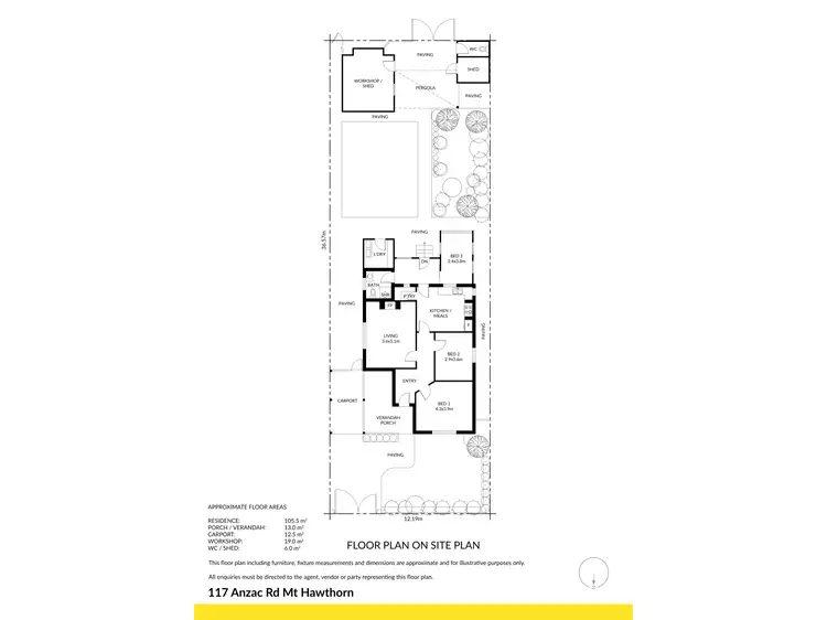 Floorplan of Homely house listing, 117 Anzac Road, Mount Hawthorn WA 6016