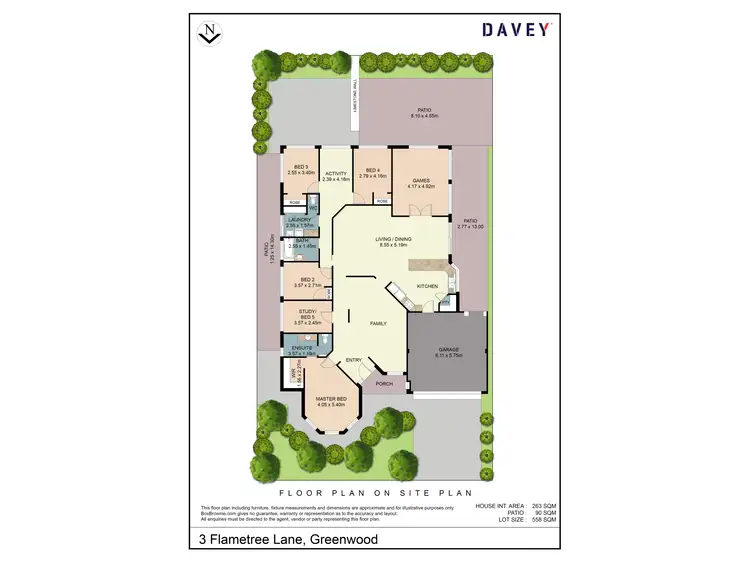 Floorplan of Homely house listing, 3 Flametree Lane, Greenwood WA 6024