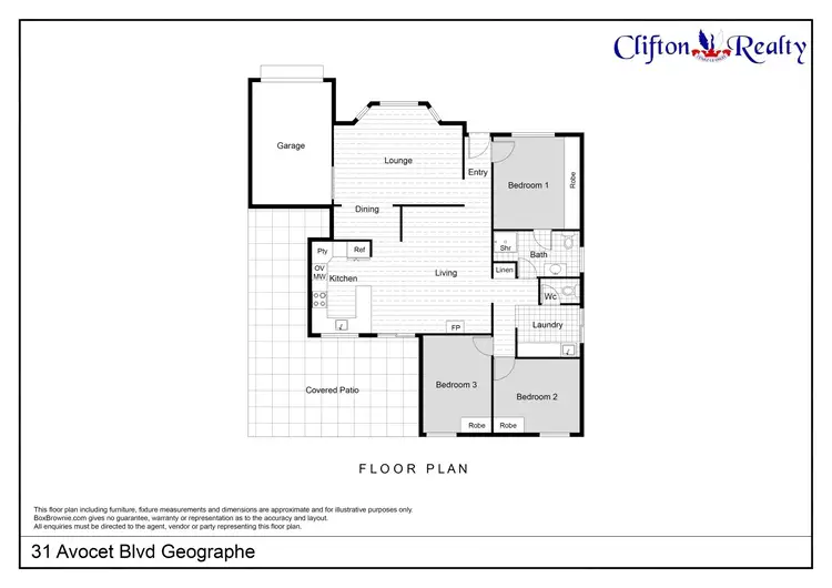 Floorplan of Homely house listing, 31 Avocet Blvd, Geographe WA 6280
