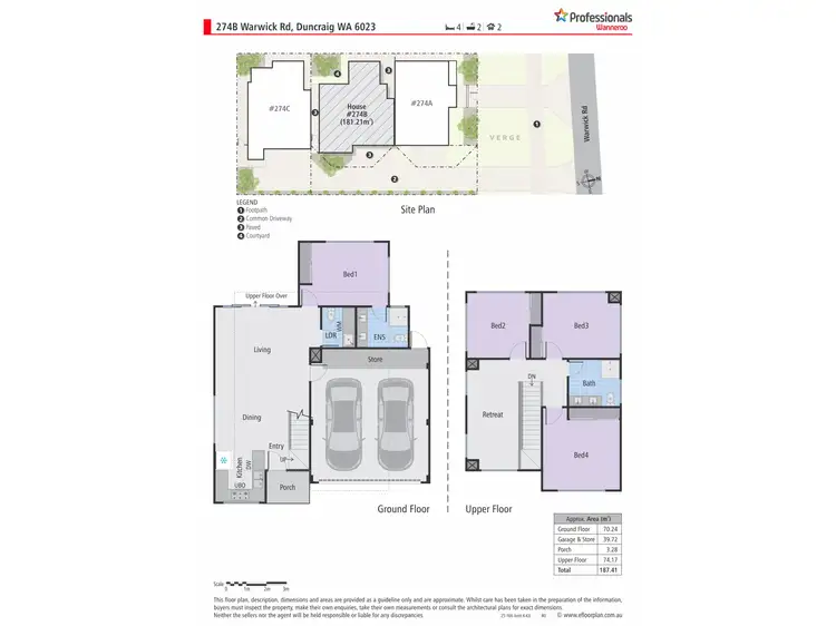 Floorplan of Homely house listing, 274B Warwick Road, Duncraig WA 6023