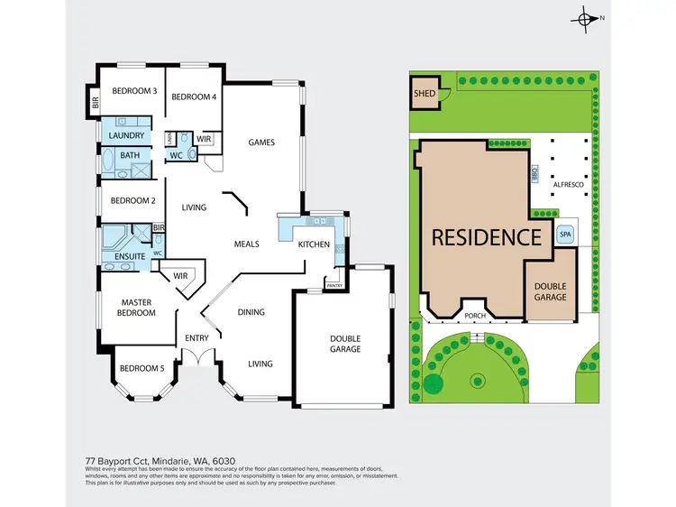 Floorplan of Homely house listing, 77 Bayport Circuit, Mindarie WA 6030