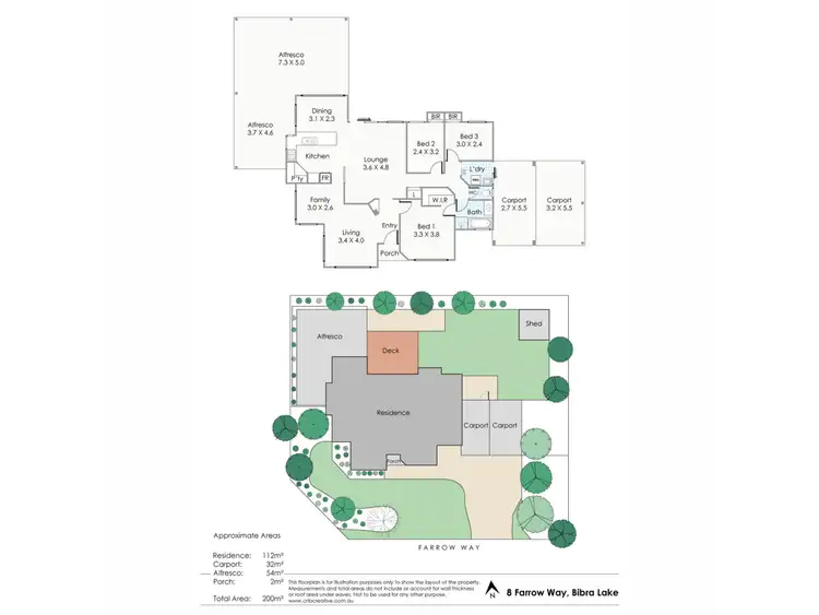 Floorplan of Homely house listing, 8 Farrow Way, Bibra Lake WA 6163