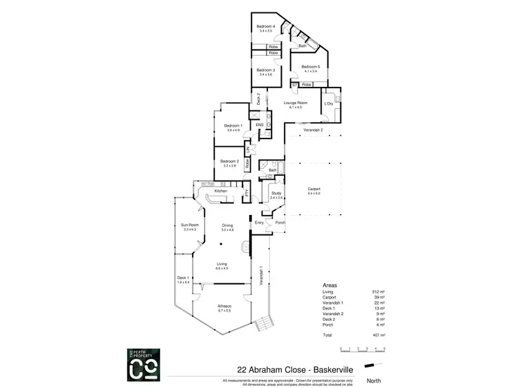 Floorplan of Homely house listing, 22 Abraham Close, Baskerville WA 6056