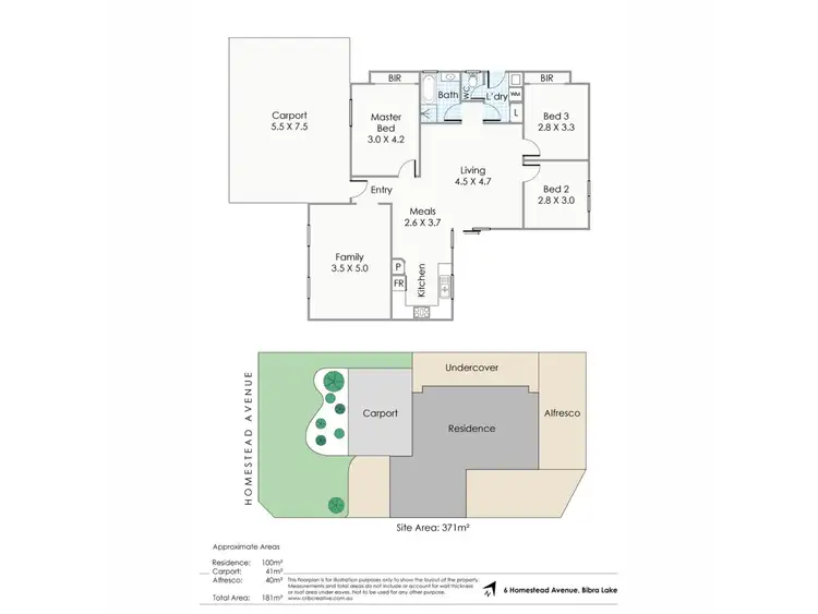 Floorplan of Homely house listing, 6 Homestead Avenue, Bibra Lake WA 6163