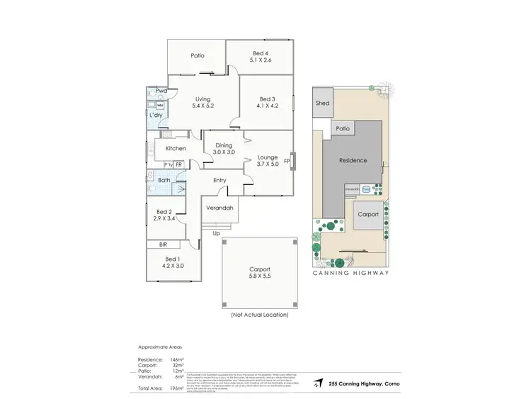 Floorplan of Homely house listing, 255 Canning Highway, Como WA 6152