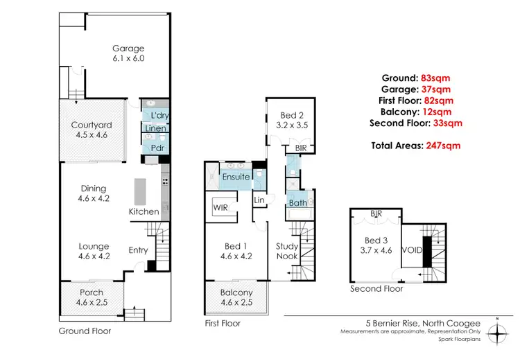 Floorplan of Homely house listing, 5 Bernier Rise, North Coogee WA 6163