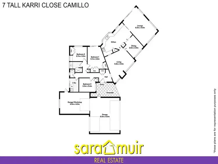 Floorplan of Homely house listing, 7 Tall Karri Close, Camillo WA 6111