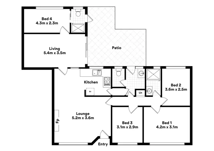 Floorplan of Homely house listing, 30 Ypres Road, Camillo WA 6111