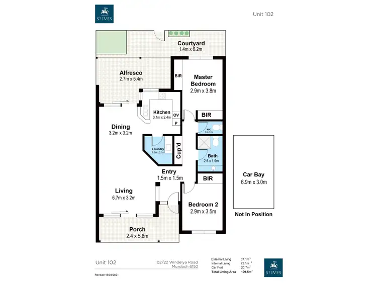 Floorplan of Homely retirement listing, 102/22 Windelya Road, Murdoch WA 6150