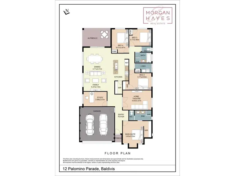 Floorplan of Homely house listing, 12 Palomino Parade, Baldivis WA 6171