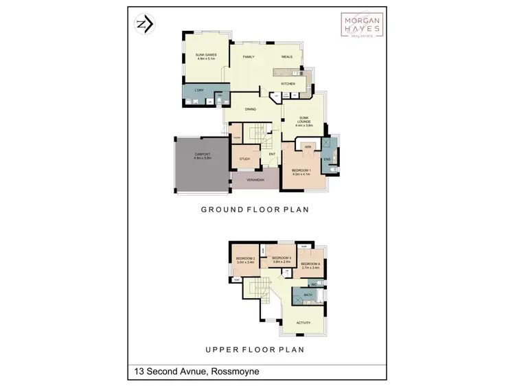 Floorplan of Homely house listing, 13 Second Avenue, Rossmoyne WA 6148