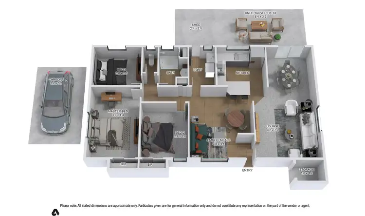 Floorplan of Homely house listing, 12a Ellison Drive, Langford WA 6147