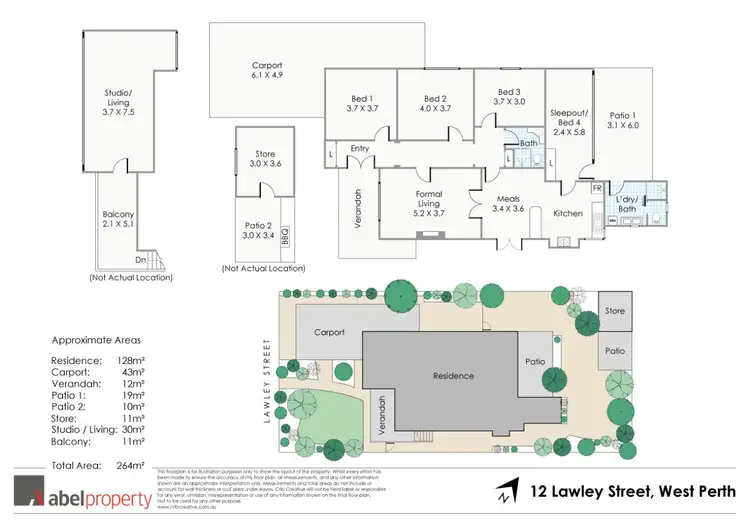 Floorplan of Homely house listing, 12 Lawley Street, West Perth WA 6005