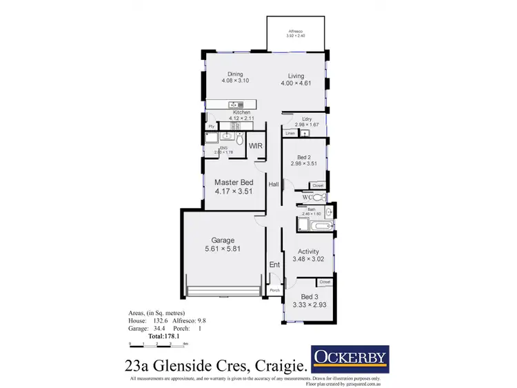 Floorplan of Homely house listing, 23a Glenside Crescent, Craigie WA 6025