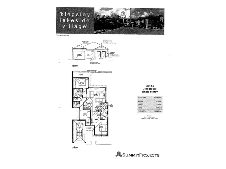 Floorplan of Homely unit listing, 65/50 Woodlake Retreat, Kingsley WA 6026