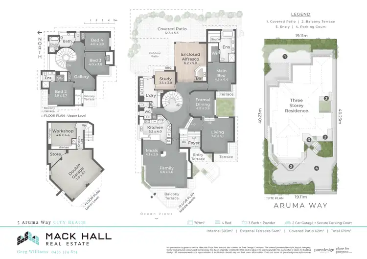 Floorplan of Homely house listing, 5 Aruma Way, City Beach WA 6015