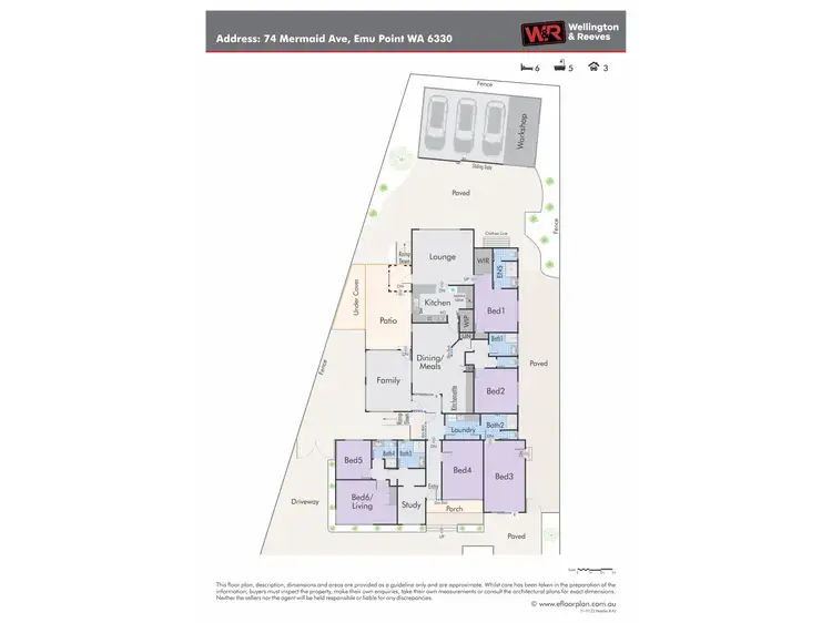 Floorplan of Homely house listing, 74 Mermaid Avenue, Emu Point WA 6330