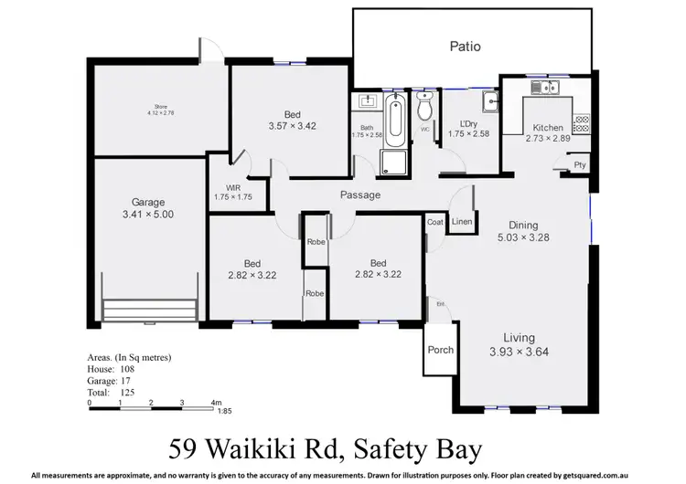 Floorplan of Homely house listing, 59 Waikiki Road, Safety Bay WA 6169