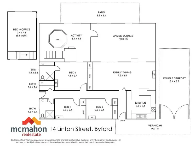 Floorplan of Homely house listing, 14 Linton Street, Byford WA 6122