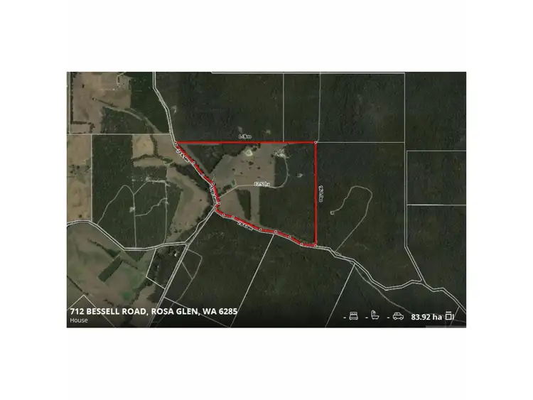 Floorplan of Homely rural property listing, 712 Bessell Road, Rosa Glen WA 6285