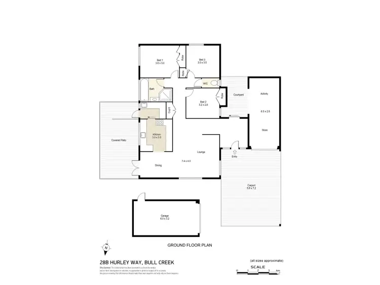Floorplan of Homely house listing, 28B Hurley Way, Bull Creek WA 6149
