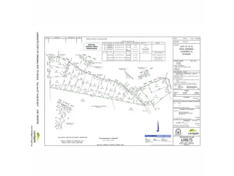 Floorplan of Homely land listing, Lot 10, 13 Rowe Road West, Witchcliffe WA 6286